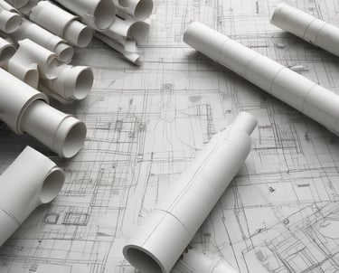 A professional consulting session in an engineering office.