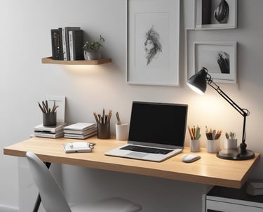 Minimal creative workspace for branding, UX and marketing projects