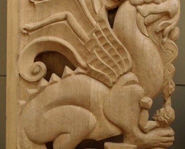 Pancras Lane Benches by Sarah Liptrot - 'City of London Dragon'