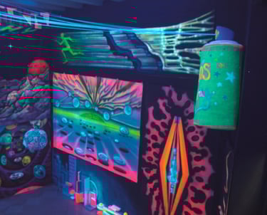 Telepathy Backdrops Exhibition in Barcelona by Sarah Liptrot