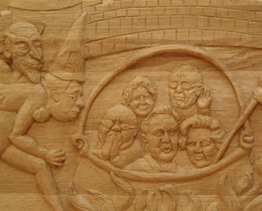 Pancras Lane Benches by Sarah Liptrot - 'Capitulating Capitalists'
