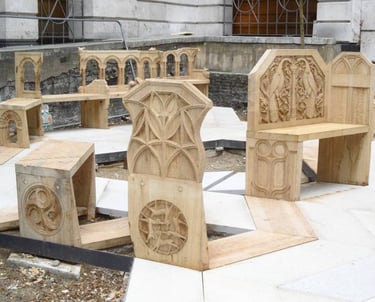 Pancras Lane Benches by Sarah Liptrot