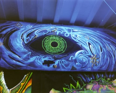 Telepathy Backdrop by Sarah Liptrot