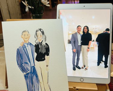 Live guest artist, Live watercolor painting