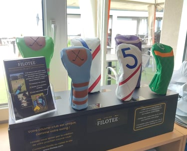 couvre-club de golf en vente en pro-shop