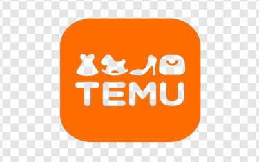 a logo for temu
