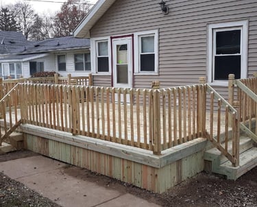 presure traeted wood deck by paramount exterior llc  