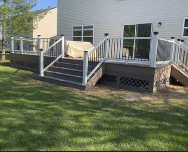 compost-deck-pvc-railings-led post-caps-by-paramoun exterior llc
