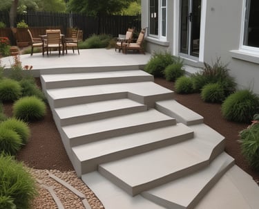 Freshly poured concrete driveway with clean edges in a suburban Madison neighborhood.