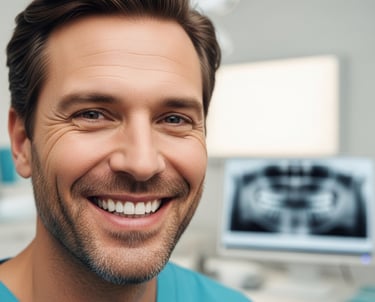 Restauração dentária.