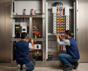 Montaje de tablero principal de distribución eléctrica