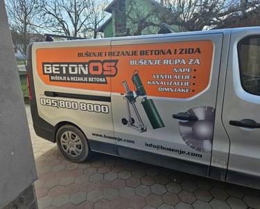 BetonOS bušenje rupe za napu.