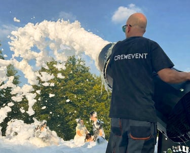 animazione schiuma party per festa all’aperto