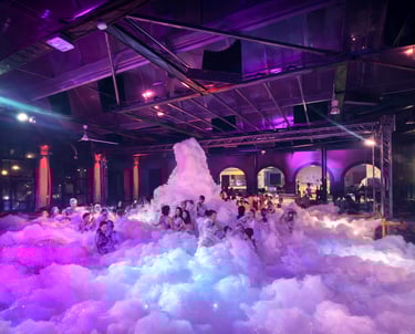 schiuma party festa per bambini