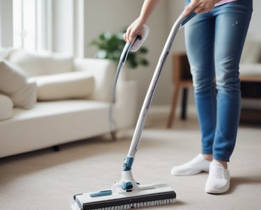 A professional cleaning team in action, showcasing their expertise.