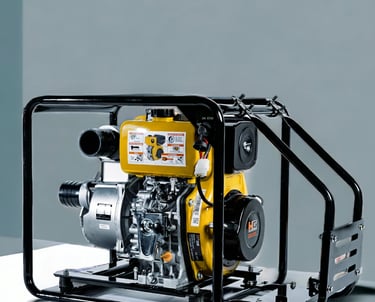 yellow mini electric generator