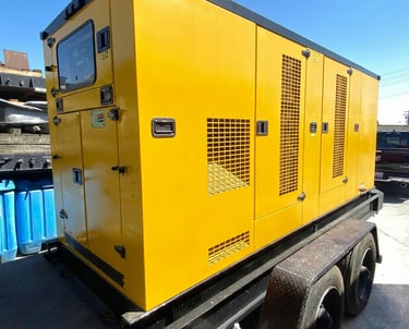 Yellow Generator Outside