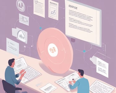 A collaborative meeting where professionals discuss digital tools for business transformation.