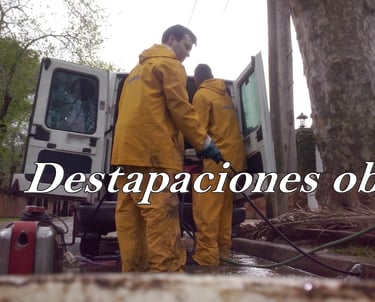 Destapciones con maquinas cloacales y pluviales