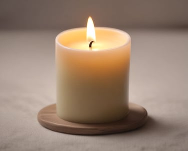 A serene massage room with soft lighting and calming decor.