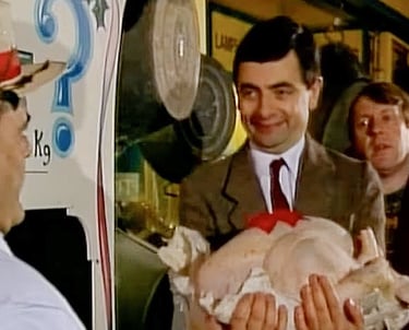 Mr Bean scène coupée : La dinde