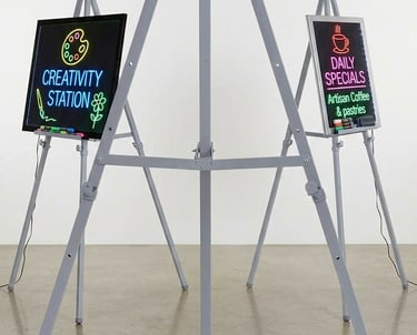 Buy metal tripods iron stand for Led writing Board.