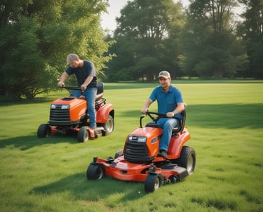 A freshly mowed lawn showcasing a clean and tidy landscape.