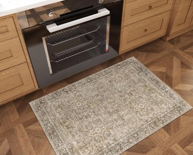 NoiFamo washable 2x3 non-slip area rug with vintage boho farmhouse design, soft low-pile lightweigh