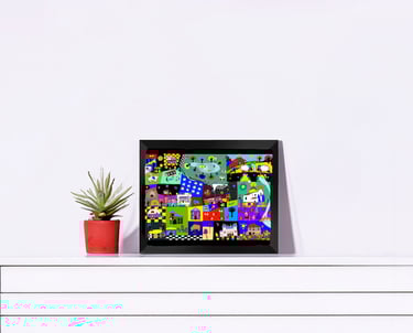 Illustration de bessines– poster A5 du projet BIG LITTLE par Coco Coloré