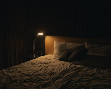 Un lit qui réprésente le sommeil réparateur grâce aux techniques de respiration de la sophrologie