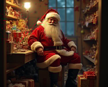 joulupukki pajassaan