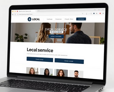 Local website design example highlighting responsive layouts by Maglietto Digital Solutions.