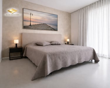 Camera da letto in resina eco-sostenibile Trieste Resine Mongiardo