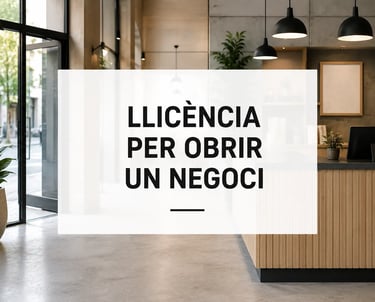 llicencia per obrir negoci o local