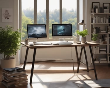 diseño de papeleria crafter en computadora