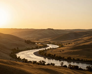 A river, symbolizing the expansive nature of life