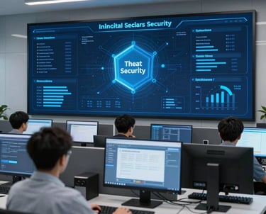 A secure digital lock overlaying a glowing network grid symbolizing cybersecurity.