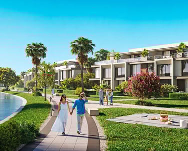 alt="Palm Hills residential community with modern villas green spaces and family lifestyle in Egypt"