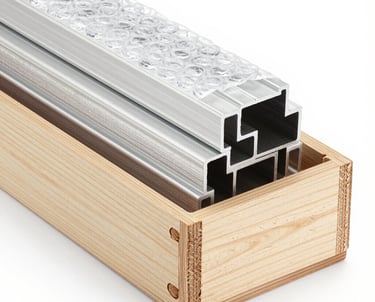 A close up of a metal shelf with a box on top of it