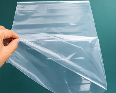 Durable transparent PP poly bag for retail packaging storage and secure sealing of small products