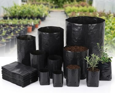 Different sizes nursery grow bags Indore – plastic plant bags supplier NEW GURUNANAK PLASTIC & PACKAGING