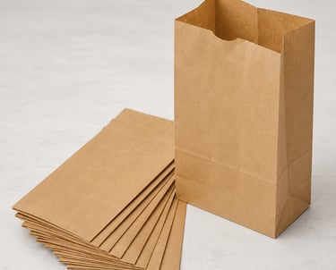 Paper shopping bags used in retail stores by NEW GURUNANAK PLASTIC & PACKAGING Indore