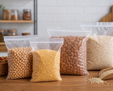 Zip lock bags used for food storage by NEW GURUNANAK PLASTIC & PACKAGING Indore Madhya Pradesh