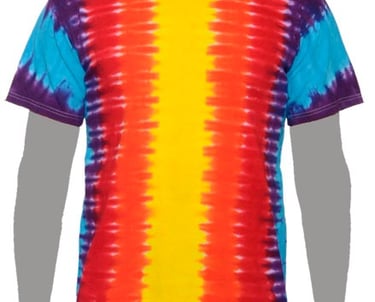 Rainbow Lines Tie-dye T-shirt