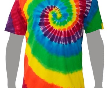 Rainbow Spiral Tie-dye T-shirt