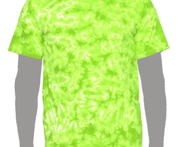 Lime Tie-dye t-shirt, green tie-dye t-shirt, neon green tie-dye t-shirt