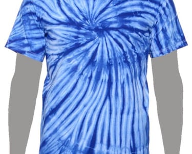 Royal Tie-dye T-shirt, Blue Tie-dye T-shirt