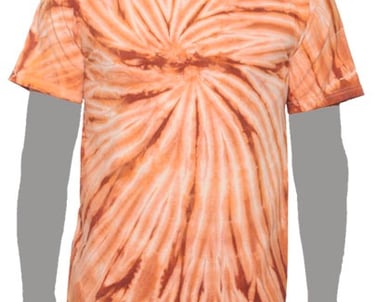 Burnt Orange Tie-dye T-shirt, Texas Orange Tie-dye T-shirt