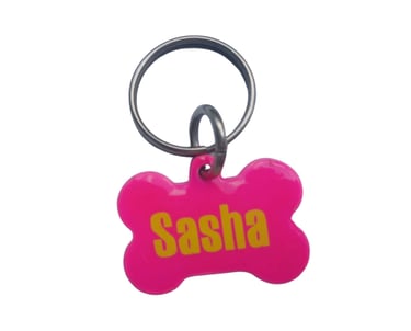 Placa de identificación para mascotas