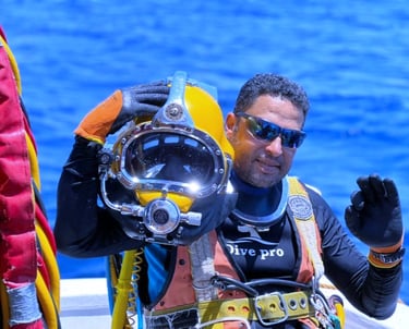 Captain Essam With Kirby Morgan KM37 